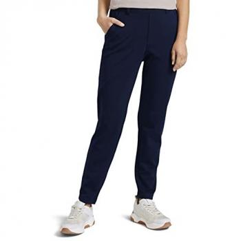 Pantalón de mujer holgado con cintura elástica Tom Tailor - Sky Captain Blue, Talla L