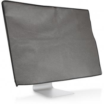 kwmobile Cubierta Compatible con Monitor de 24-26 - Funda Protectora para Pantalla Antipolvo - Protector Gris Oscuro