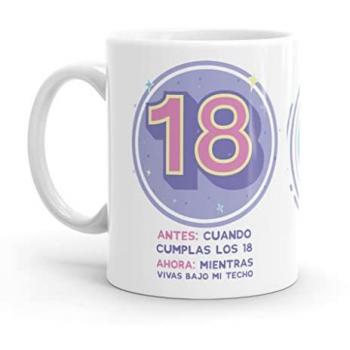 Taza Original 18 Cumpleaños - Resistente al Microondas y Lavavajillas