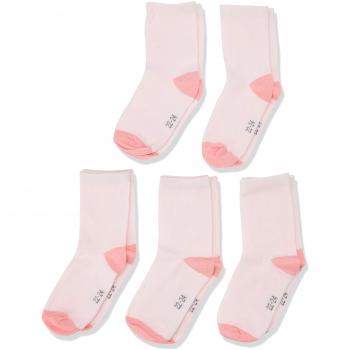 NAME IT Nmfsock 5p, Calcetines para Bebés, Rosa Strawberry Cream, 19