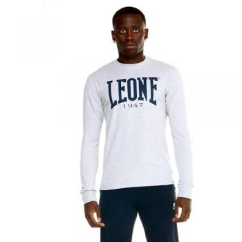Leone Apparel Camiseta De Manga Larga Basic Blanco L Hombre