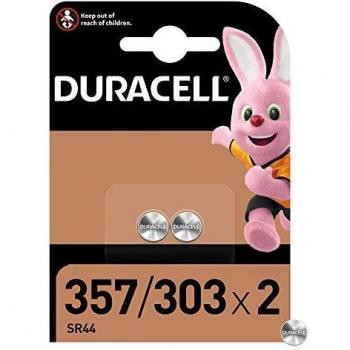 Batería de botón Duracell SR44 - Blister de 2 unidades, 1.5V