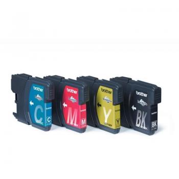 Cartucho de tinta Brother LC-1100VALBP - Paquete de 4 cartuchos originales en colores Negro, Cian, Magenta y Amarillo
