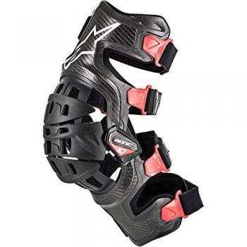Alpinestars Bionic-10 Carbon Left Knee Brace - Black/Red