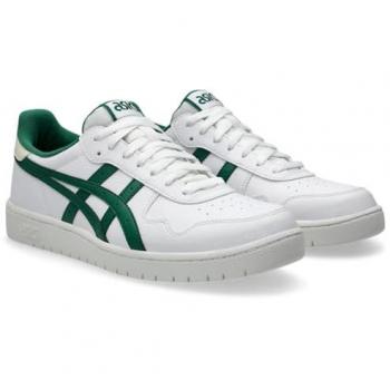 Asics Japan S Men's Sneakers - White and Green, Casual Lace-Up, Size 40.5