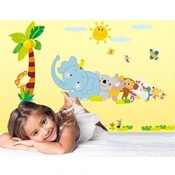 Adhesivo decorativo para pared mural de pared Zoo 44348 para dormitorio sala de baño decorativo