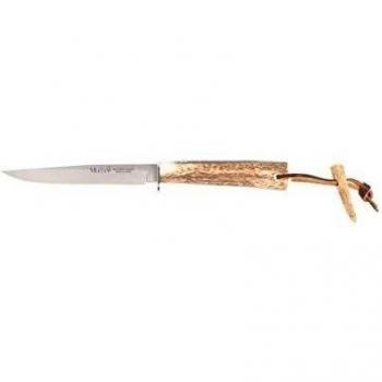 Electropolis Cuchillo de Caza Muela Gredos GRED-14, puño de asta de Ciervo y Defensa Inoxidable, Hoja de 14 cm MOVA + Tarjeta Multiusos de Regalo