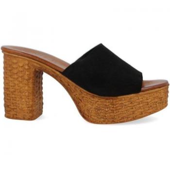 Sandalias de Mujer ITSE CADY 5391 NEGRO - Diseño elegante, color negro, material sintético, suela antideslizante, cierre ajustable, plantilla acolchada para mayor comodidad