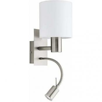 Aplique de Pared Eglo Pasteri Blanco 2 Bombillas E27 38cm