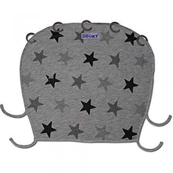 Dooky Universal Cover Grey Stars Protección Solar, Protección Climática Para El Asiento Del Bebé en el Coche y La Silla de Paseo