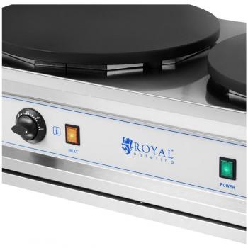 Crepera Royal Catering - 2 placas de cocción - 2 x 400 mm - 2 x 3.000 W