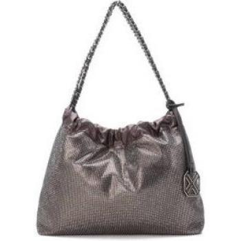 Bolso Xti 184244 para mujer en color plomo, material textil bronce
