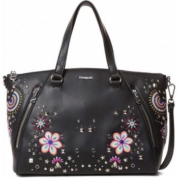 Desigual - Bag Apolo Piadena Women, Carteras de mano con asa Mujer, Negro, 10x23.8x29.8 cm