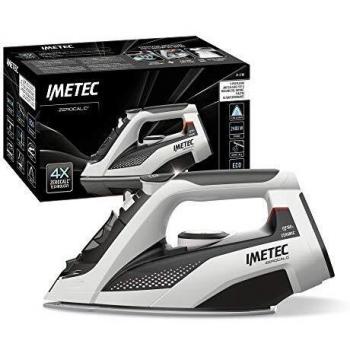 Imetec ZeroCalc Z3 3700, Plancha de Vapor, Tecnología Anti-cal, Suela en Cerámica de Fácil Deslizamiento, 2400 W, Golpe vapor 160 g, dispositivo antigoteo tecnología, bajo consumo