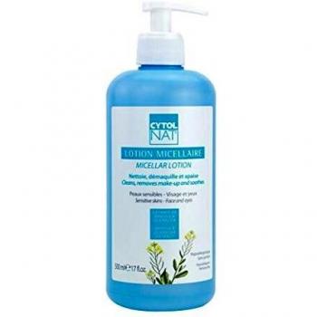 Loción Micelar Cytolnat 500ml - Limpia, Desmaquilla y Aclara para Pieles Sensibles - Sin Fragancia - Ideal para Toda la Familia
