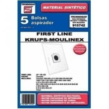 Tecnhogar 915742 Bolsa Aspirador, Material sintético Multicapa, Blanco