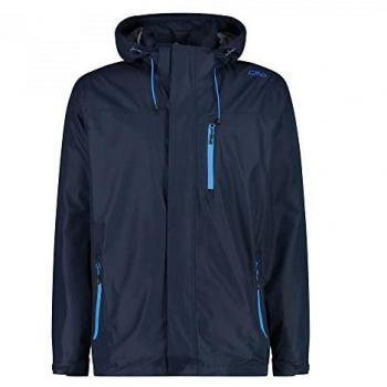 Men's Polyester Rain Jacket, Size 52, Blue