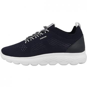 Geox Spherica Mujer Zapatillas Deportivas Cómodas y Transpirables Azul Marino 42 EU