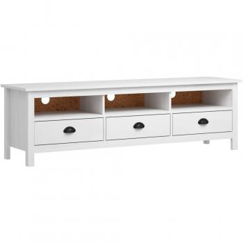 Mueble de TV Hill madera maciza pino miel 158x40x47 cm