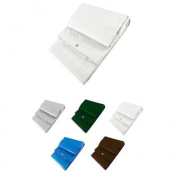 Toldo Reforzado Impermeable Multiusos con Ojales 6x10m Blanco
