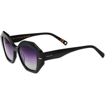 Polar GOLD 129 Women's Polarized Sunglasses - Shiny Black Gradient Smoke