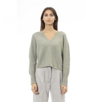 Alpha Studio Green Wool Sweater - IT42|M