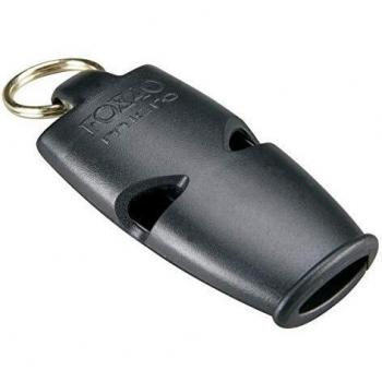 Silbato de Supervivencia Fox 40 Classic Negro con Cordón