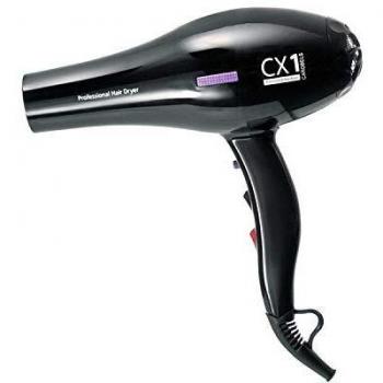 Secador de Pelo Profesional SculpBy CX1, Secador Ligero y Manejable, Motor 2000W, 2 Velocidades y 3 Temperaturas, Con 2 Boquillas de Aire, Potencia, Negro