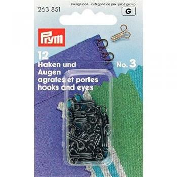 Prym Corchetes no.3 Laton Negro