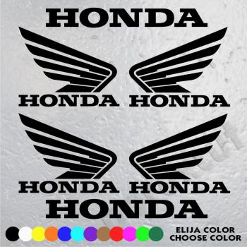 6 PEGATINAS LOGO MOTO HONDA