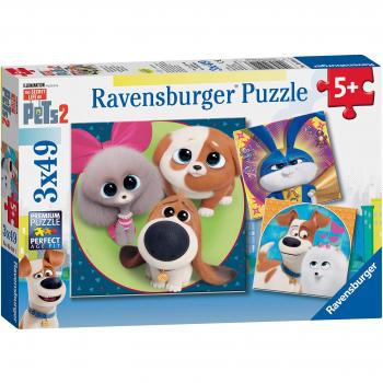 Rompecabezas Ravensburger La Vida Secreta de tus Mascotas 2 - 49 piezas