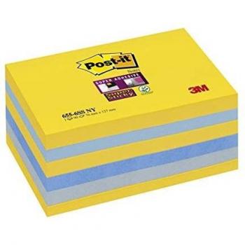 Notas Post-it Super Sticky Nueva York 76 x 127 mm - Paquete de 6