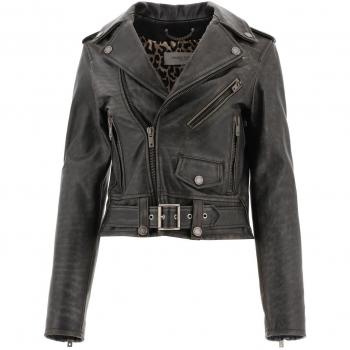 Golden Goose Women's Destiny Leather Jacket in Black | Size 42