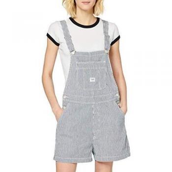 Lee Bib Petos, Azul (Hickory Stripe Lx), S para Mujer