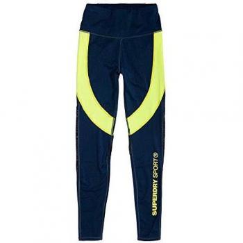 Superdry Active Panel Leggings Pantalones Deportivos, Mujer, Deep Teal, Talla 6