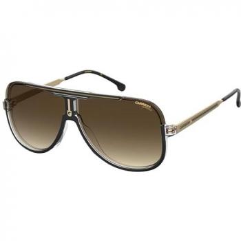 Carrera 1059/S Polarized Aviator Sunglasses - Black/Gold/Brown Gradient, 64mm