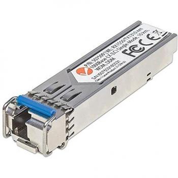 Intellinet 507509 Gigabit Fiber WDM Bi-Directional SFP Optical Transceiver Module, 1000Base-LX