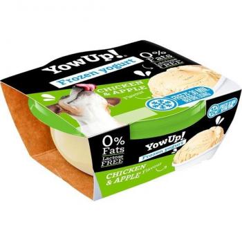 Yow Up! Yogur Helado para Perros y Gatos - Snack de Pollo y Manzana 110 g