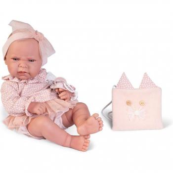 Muñeca Recién Nacida Lea bolso gatito 50403 de Muñecas Antonio Juan