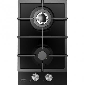 Infiniton GAS-CR2B Placa de Gas 2 Fuegos Inox/Negra 4300W 30cm