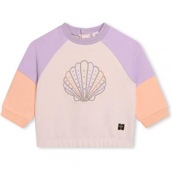 Sudadera de bebé niña colour block con bordado frontal Carrement Beau