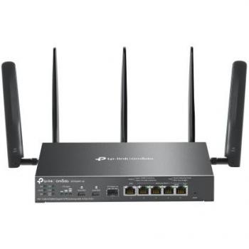 TP-Link Omada ER706WP-4G - Gateway VPN Gigabit 4G+ Cat6 AX3000 con 4 Puertos PoE, Doble Banda (2.4 GHz / 5 GHz)