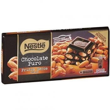 Nestlé - Tableta De Chocolate Negro Con Frutos Secos 200 g - [pack de 3]