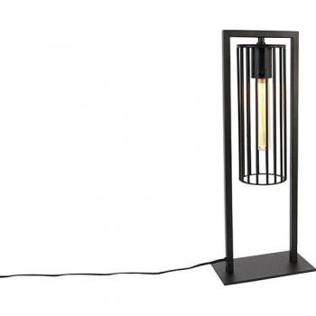Lámpara de mesa moderna negra BALENCO WAZO - diseño contemporáneo, acabado negro mate, base estable, ideal para iluminación ambiental y decorativa