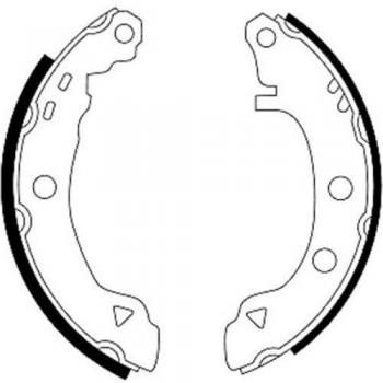 HELLA 8DB 355 001-061 Juego de zapatas de frenos - H8580