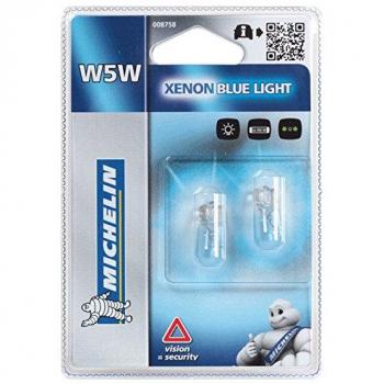 Bombilla Xenón W5W Blue Light 12V T10 (2 unidades) - Michelin