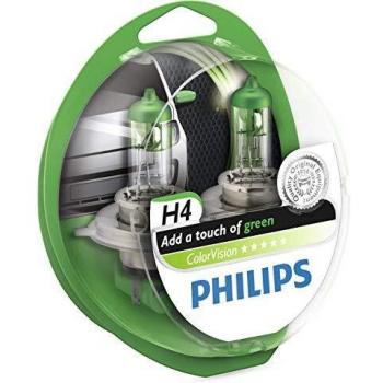 ColorVision H4 12V 6055W P43t 38 Verde Double Pack