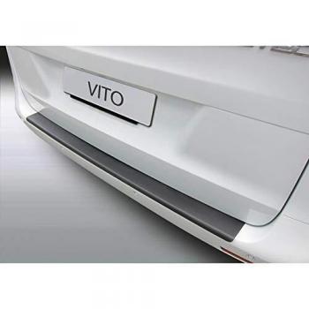 RGM RBP844 Protector del Parachoques Trasero ABS Compatible con Mercedes Vito/Clase V/Viano 5/2014-2/2019 Negro