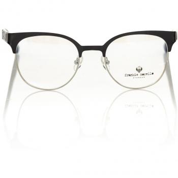 Frankie Morello Chic Geometric Black Clubmaster Eyeglasses