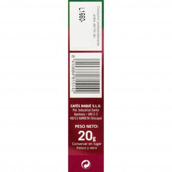Cafés Baqué Café Soluble Descafeinado - 10 Sticks